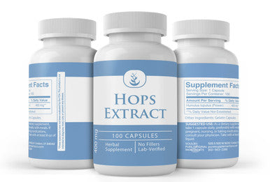 PURE ORIGINAL INGREDIENTS Hops Extract, (100 Capsules), Always Pure, No Additives Or Fillers, Lab Verified