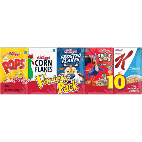Kellogg Special K Breakfast Cereal, Family Breakfast, Fiber Cereal, Family Size, Variety Pack (3 Boxes)