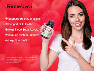 FarmHaven Apple Cider Vinegar Capsules with Mother ACV Capsules with Mother 1390MG Apple Cider Vinegar Pills with Ginger Apple Vinegar Pills for Digestion Healthy Vinegar Tablets with Mother