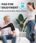 Flaremore Cordless Heated Knee Massager For Pain Relief Fsa Eligible Hsa 2026 Upgrade 4-Motor Full-Coverage Vibration & Heat Xl Heating Knee Brace For Targeted Pain Relief In Knee Shoulder & Elbow 5 Heat Levels & 5 Massage Modes