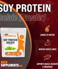 Bulksupplements Soy Protein Isolate Powder Unflavored 1 Kilogram