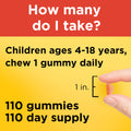 Nature Made Kids First Vitamin C Gummies for Kids Dietary Supplement for Immune Support 110 Gummies 110 Day Supply