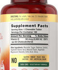 Carlyle Chewable Vitamin D3 2000 IU (50mcg) Tablets | 180 Count | Berry Flavor | Vegetarian Non-GMO and Gluten