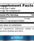 Douglas Laboratories Vanadyl Sulfate 90 Tablets