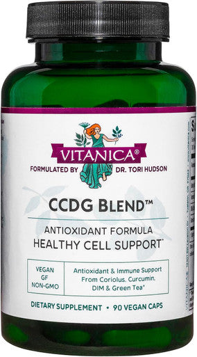 Vitanica CCDG Blend - Immune Support Supplement - DIM Supplement with Turkey Tail Mushroom Turmeric & Green Tea - Vegan Supplement for Immune Support - Consumer Line - 90 Capsules