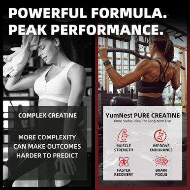 Yumnest Creatine Gummies Nsf Certified For Men & Women 5000 Mg Creatine Monohydrate Gummies For Muscle Growth Strength & Energy Support - Sugar Free Vegan Strawberry Flavor 135 Count Creatine Gummy