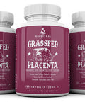 Ancestral Supplements Grass Fed Placenta (with Liver) After Birth, Nursing, Menopause & Dry Skin Support (180 Capsules)