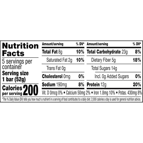 RXBAR Protein Bars, Protein Snack, Snack Bars, Chocolate Sea Salt, 9.1oz (5 Count)