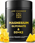 Calm Magnesium Glycinate Gummies 500mg with HighPotency Vitamin D3 10000iu and Vitamin K2 100mcg Stress Relief Relaxation and Bone Support for Adults Vegan NonGMO GlutenFree Pineapple Flavor