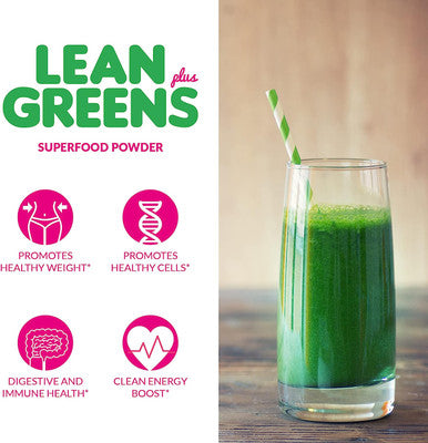 Skinny Boost - Lean Greens & Super Food Powder - Ultimate Power Blend w/ Green Tea, Mushroom Blend, Ashwagandha, Spirulina Algae & Wholefoods - Natural Detox & Clean Energy - 30 Servings -12 Oz