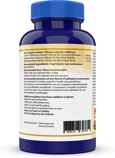 Turmeric Plus - Supports healthy joints, muscles, bones, and immune function, 90 Vegetarian Capsules