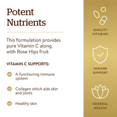 Solgar Vitamin C 500 Mg With Rose Hips 250 Tablets - Antioxidant & Immune Support - Overall Health - Supports Healthy Skin & Joints - Non Gmo Vegan Gluten Free Dairy Free Kosher - 250 Servings