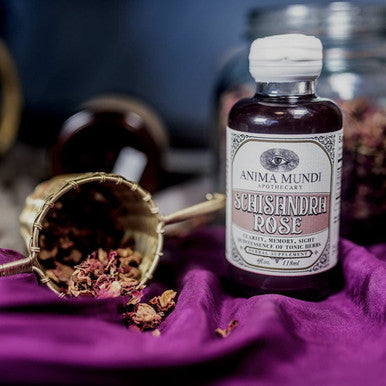 Anima Mundi Schisandra Rose Elixir - Liquid Schisandra Berry Adaptogen Supplement with Wildcrafted Rose Petals for Liver and Kidney Support - Anima Mundi Beauty Supplements (4oz / 120ml)