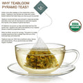 Teabloom Organic Black Forest Pyramid Tea Presentation Box 12 Assorted Black Tea Blends USDA Organic Whole-Leaf Pyramid Tea Sachets