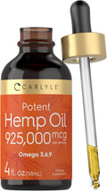 Carlyle Hemp Seed Oil 925000 mcg | Vegetarian Non-GMO Gluten | Cold Pressed