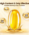VivoNu Vitamin D3 K2 10000 IU with MK7-300 Virgin Coconut Oil Softgels, 2 in 1 Vitamins D and K Complex Vitamina D3 con K2 Supports Calcium Absorption Bone Immune and Heart Health Easy to Swallow