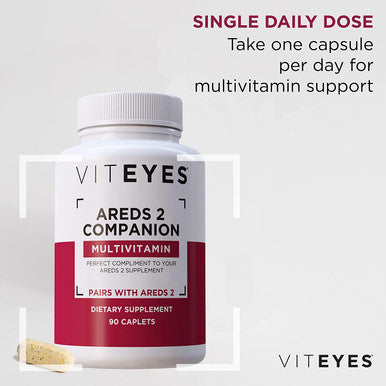 Viteyes Classic AREDS 2 Companion Multivitamin Supplement Comprehensive Multivitamin Formula for AREDS 2 Users 90 Capsules