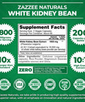 Zazzee White Kidney Bean 10:1 Extract, 18,000 Mg Strength, 200 Vegan Capsules, Over 2 Month Supply, Standardized And Concentrated