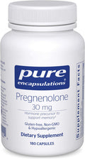 Pure Encapsulations Pregnenolone - 30 Mg - Hormone Support - Memory Support & Brain Supplement - Gluten & Vegan - 180 Capsules