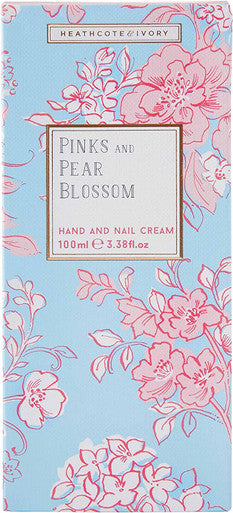 Heathcote & Ivory Florals Pinks and Pear Blossom Everyday Hand Cream with Vitamin E and Shea Butter, 100 ml