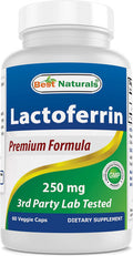 Best Naturals Lactoferrin 250 mg Veggie Capsule Supports Healthy Immune Function - 60 Count