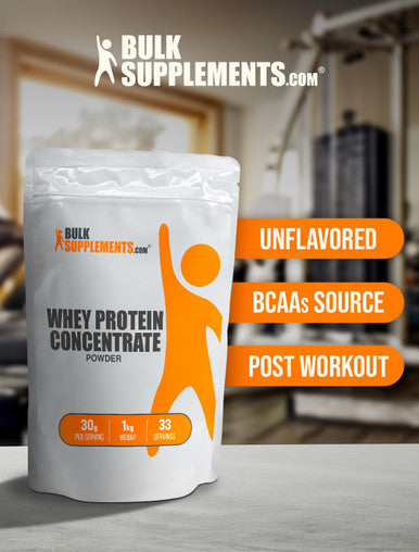 Bulksupplements.Com Whey Protein Concentrate Powder - Unflavored Protein Powder, Flavorless Protein Powder, Whey Protein Powder - Gluten Free, 30G Per Serving, 1Kg (2.2 Lbs) (Pack Of 1)