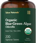 Carlyle Chlorella Blue Green Algae 500Mg | 200 Quick Release Capsules | Non-Gmo, Gluten Free | Tahoe Naturals