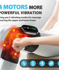 Flaremore Cordless Heated Knee Massager For Pain Relief Fsa Eligible Hsa 2026 Upgrade 4-Motor Full-Coverage Vibration & Heat Xl Heating Knee Brace For Targeted Pain Relief In Knee Shoulder & Elbow 5 Heat Levels & 5 Massage Modes