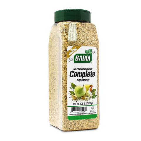 Badia Complete Seasoning, 6 lbs ÃƒÂ¢Ã¢â€šÂ¬Ã¢â‚¬Å“ All-Purpose Savory Spice Blend | Sazon Completa Balanced blend of garlic, onion, herbs, & spices for meats, vegetables, soups, rice, beans & everyday cooking