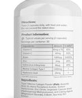 Hey Nutrition Collagen Complex Hyaluronic Acid & Sea Kelp Vitamin E C Biotin - Healthy Nails Skin Hair Joints Metabolism - Type 1 Marine Supplement - Non GMO 60 Capsules
