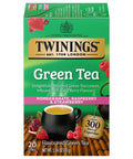 Twinings Lemon & Ginger, Caffeine-Free Herbal Tea Bags, 100 CT Box (1 Pack) | Spicy & Tangy, Ginger, Lemon Peel, Lemongrass, Blackberry Leaves, Soothe Digestion, 100 Foil Lined Individually Wrapped Bags