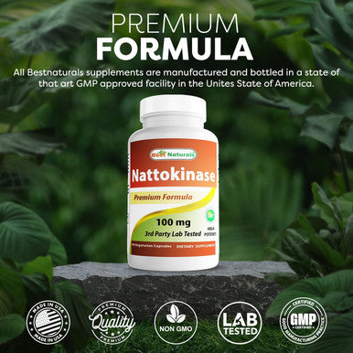 Best Naturals Nattokinase 2000 Fu 100 Mg 90 Vegetarian Capsules
