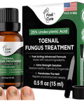 FOOT CURE Toenail Renewal Solution Extra Strength Care for Toe Nail AND Fingernails Nail Repair Solution for broken Discolored Nails Renews Damaged Cracked Ingrown Toenail Made In USA