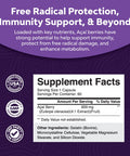 Natures Craft Acai Berry Antioxidant Support Weight Loss Supplement for Women and Men - Vitamins Minerals Antioxidant Formula Supports Immune System and Boost Energy Cognitive Health 60 Capsules