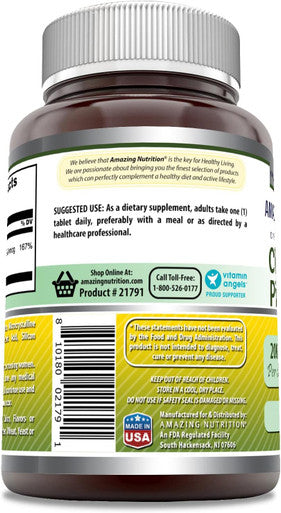 Amazing Nutrition Formulas Chromium Picolinate Supplement | 200 Mcg Per Serving | Tablets | Non-GMO | Gluten | Made in USA (240 Count)