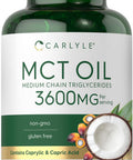 Carlyle Mct Oil Capsules 3600 Mg | 70 Softgels | Keto Coconut Oil Pills | Non-Gmo & Gluten Free Supplement