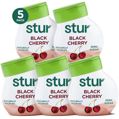 Stur Liquid Water Enhancer Peach Mango Sweetened with Stevia High in Vitamin C & Antioxidants Sugar Zero Calories Keto Vegan 5 Bottles Makes 120 Drinks