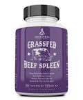 Ancestral Supplements Grass Fed Beef Spleen, Hormone, Pesticide & GMO , Absolutely No Fillers (or) Flow Agents, 500 MG Each Capsule, 180 Capsules