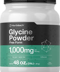 Glycine Powder 3 lbs | Free Form Supplement | Unflavored Powder | Vegetarian, Non-GMO, Gluten Free | by Horbaach