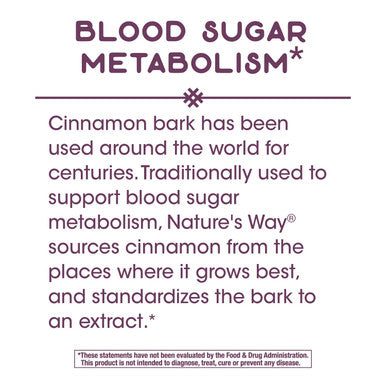 Nature'S Way Premium Extract Cinnamon Standardized To 8% Flavonoids 60 Vcaps