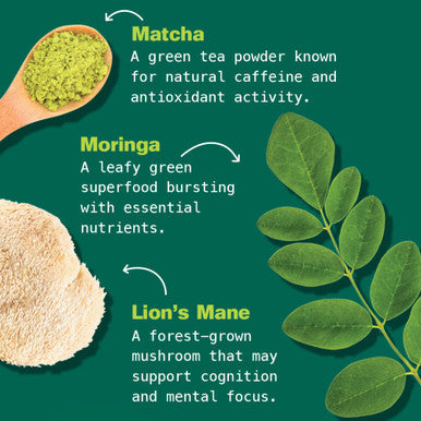 KULI KULI Organic Matcha Moringa Superfood Latte 3.41 OZ
