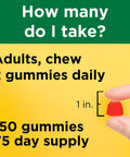 Nature Made Extra Strength Vitamin D3 5000 Iu (125 Mcg) Per Serving Dietary Supplement For Bone Teeth Muscle And Immune Health Support 150 Gummies 75 Day Supply