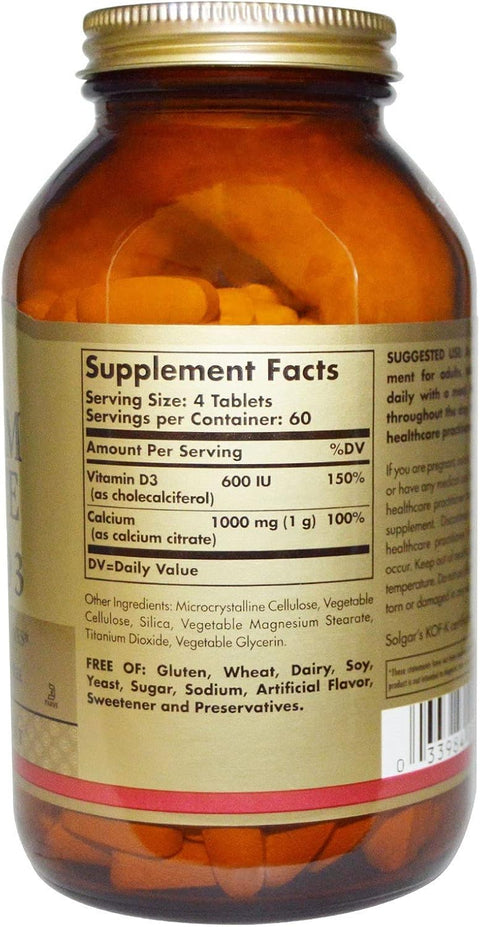 Solgar Calcium Citrate With Vitamin D