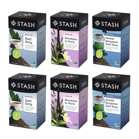 Stash Tea Relax and Unwind Tea Sampler - Assorted Specialty Tea Gift Set, Calming Herbal Teas to Support Relaxation, 7 Flavors, 35 Tea Bags