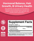 Natures Craft Extra Strength Saw Palmetto for Women - DHT Blocker Thickening Hair Vitamins for Hair Loss for Women - 500mg Pure Saw Palmetto Capsules with Stronger Thicker Faster Hair Growth Vitamins for Women