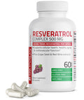Bronson Resveratrol 500 Complex Standardized Resveratrol + Grape Seed and Red Wine Extract 60 Capsules