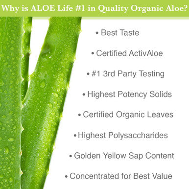 Aloe Life - Stomach Plus Formula, Fast-Acting Tonic for Children, Adults, & Seniors, Supports Healthy Digestion & Helps to Soothe Gas, Bloating, & Nausea, Aloe Vera Concentrate, Gluten-Free (32 oz)