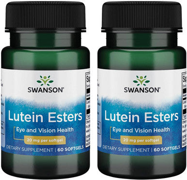Swanson Lutein 20 Milligrams 60 Sgels (2 Pack)