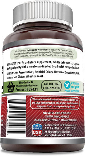 Amazing Nutrition Formulas Tart Cherry Extract 7000mg Per Serving Capsules Supplement | Non-GMO | Gluten | Made in USA (200 Count)