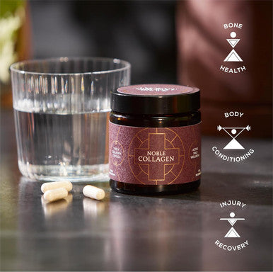 Ancient + Brave Noble Collagen - Type 2 Collagen Capsules For Joint Health, Healthy Bones & Ligaments - Enhanced With Vitamin C, Boswellia Serrata & Manganese - Gluten , Soy , 30 Capsules